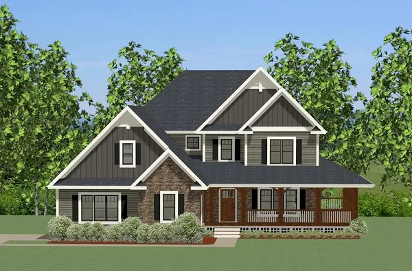 image of four bedroom house plan 9637